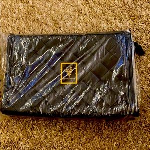 SOLD Gold chain black quilted cross body bag